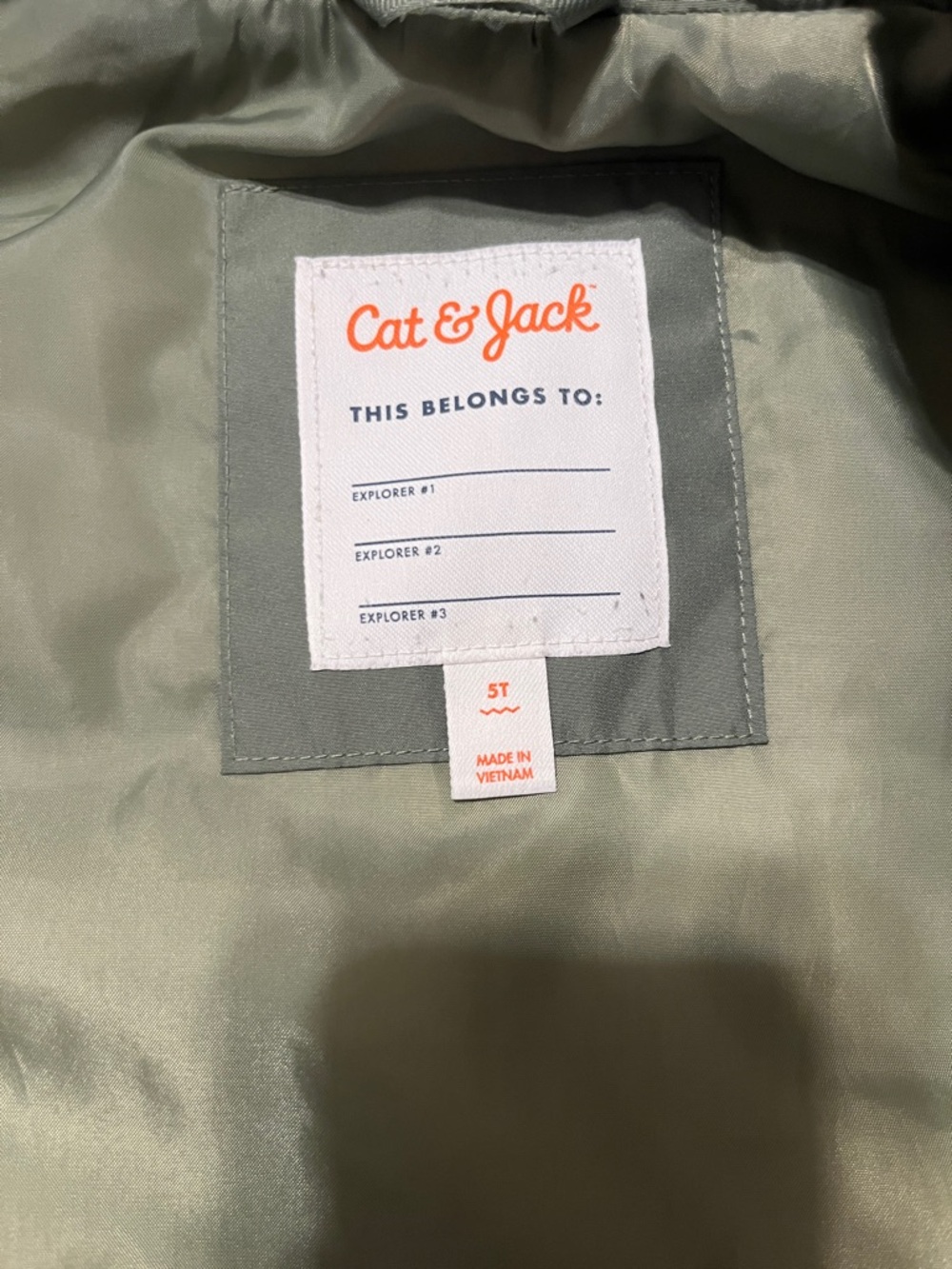 Green Quilted Puffer Vest - Picture 2 of 2